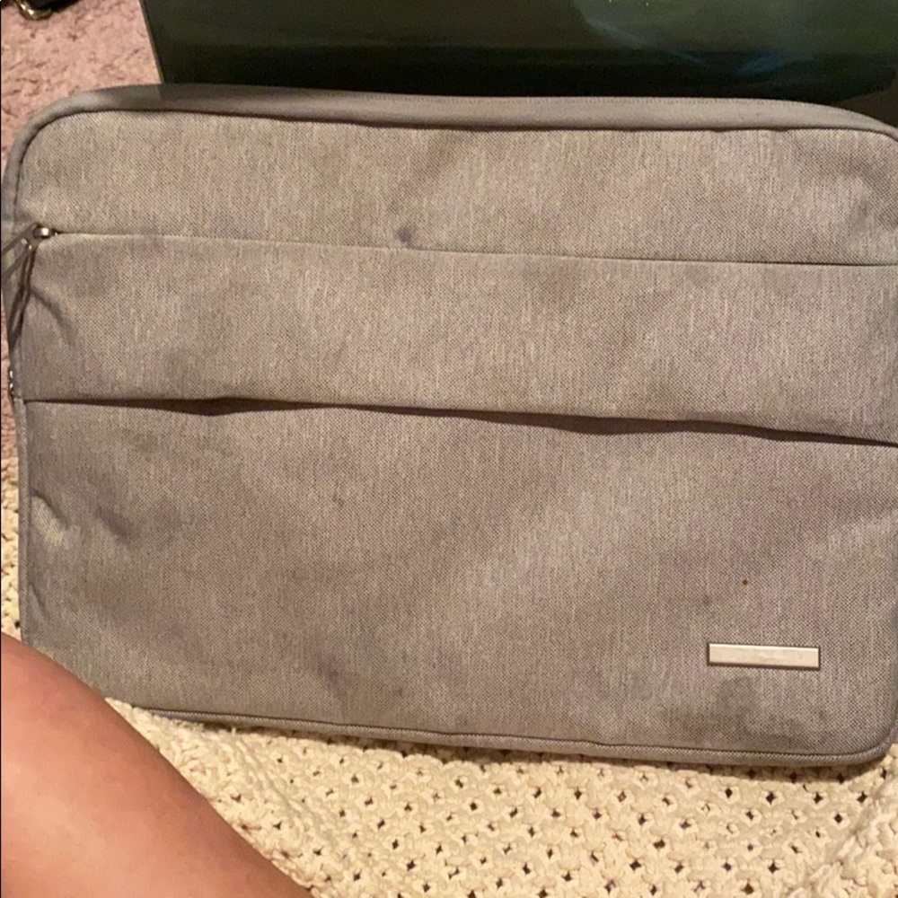 Gray laptop case